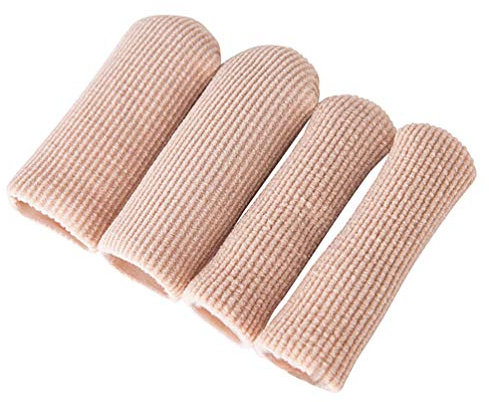 HEALLILY 4 Stücke Gel Zehenkappen Set Silikon Zehenschutz Fingerschutz Zehenschoner Zehenbandage Zehenschutzkappe für Zehen Finger Schwielen Blasen Hühneraugen