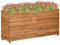 vidaXL Hochbeet Blumenkasten Pflanzkübel Pflanzkasten Gemüsebeet Pflanzbeet Gartenbeet Blumenkübel Garten 150x40x72cm Altholz Teak Stahl