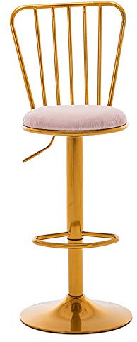 Bistrohocker Barstuhl Hocker Tresenhocker Velvet Barhocker Stühle 360 Grad Drehbar, Höhenverstellbar Barhocker Sitz 24-33 Höhe