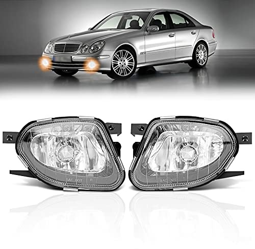 TangMiGe - Feux anti-brouillard compatibles avec Mercedes Benz Classe E (W211 S211) 06/2004-06/2006, Upgrading 03/2002-05/2004, Sprinter (906) 06/2006-08/2013, 1 Paire Phares antibrouillard (Claire)
