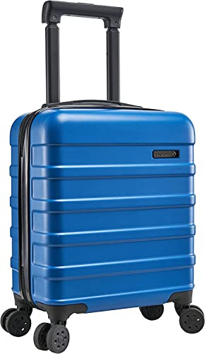 Cabin Max Anode 30L 45x36x20 cm Handgepäck Koffer – leicht, Hartschale, 4 Räder, Leichtes Handgepäck geeignet für Easyjet unter dem Sitz (Ägäis Blau 45 x 36 x 20 cm)