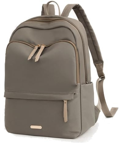 Hixingo Womens School Backpack, Causal Travel School Bags Backpack for Teenage Girls Lightweight Bookbag to School, College, Work, Travel (1117# Khaki)