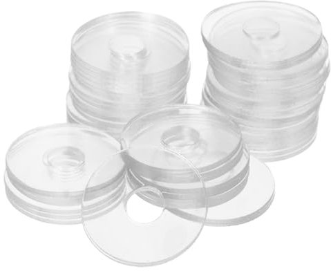 VILLFUL 50 Piezas Arandelas Transparente De Arandelas Redondas Junta De Tornillo De Repuesto Para Tornillo Suministro De Manija De Ducha