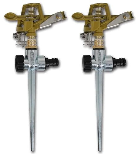 Arroseur à impulsion : arrosage de jardin pointes en métal zinc, arroseur à pulsation, arroseur de pelouse, arroseur à impulsions