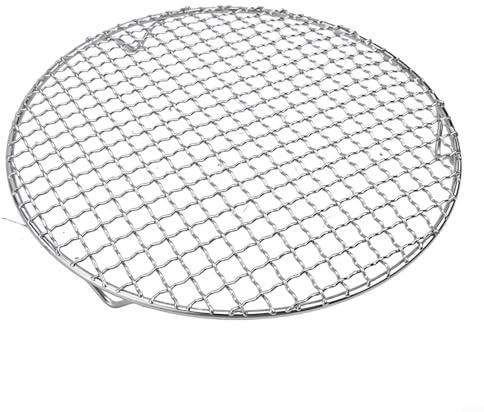 Drhomeam, griglia di raffreddamento rotonda da 13-35 cm, griglia per forno in acciaio 201 per cottura, cottura al vapore, vassoio circolare per cucinare, griglia per barbecue, accessori per