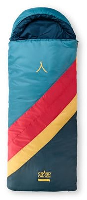 Grand Canyon Utah 150 Kids – Enfant Sac de Couchage Couverture Coton Biologique – Complete Zip comme Couverture – 1380 g – Jusqu'à 150 cm