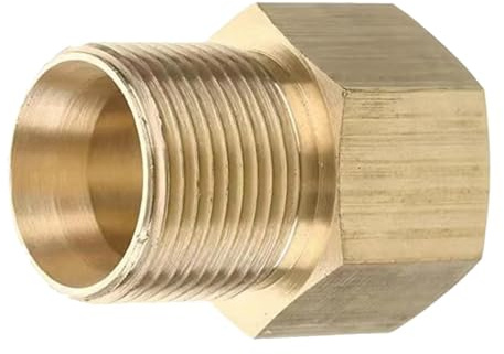 getuse Accoppiatore in ottone per idropulitrice ad innesto rapido, adattatore M22 a 1/4 3/8 14 mm 15 mm raccordo per tubo flessibile per attrezzature di pulizia - stile B