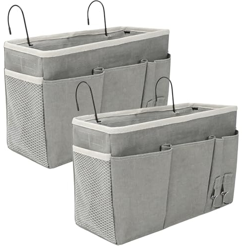 FARYODI Caddy med hängfunktion, 2 st, hängande förvaring för säng, hänggande sängorganiserare, dörrorganiserare, hängorganiserare, utrymmesbesparande organiserare för