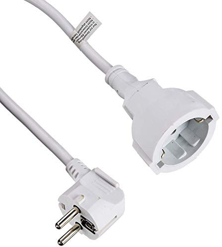 Vivanco SKV 2 W - Cable alargador de 2 metros, blanco