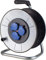 as - Schwabe Metallkabeltrommel Leertrommel Ø285 mm für ca. 50 m Kabel, 3 Einbausteckdosen 230V/16A, IronCoat Schutzisolierung, Thermoschutzschalter, IP44, Silber, 10315