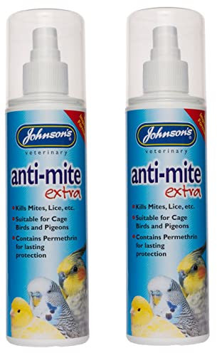 LEEWAY WOODWORK JOHNSONS ANTI-MITE EXTRA - CAGED BIRD 150ML PUMP SPRAY- KILLS MITES, LICE & MORE (2 SPRAYS)