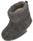 BeComfy Warme Hausschuhe Damen Herren Hüttenschuhe aus Schafwolle (Anthrazit, EU Schuhgrößensystem, Erwachsene, Numerisch, M, 43)