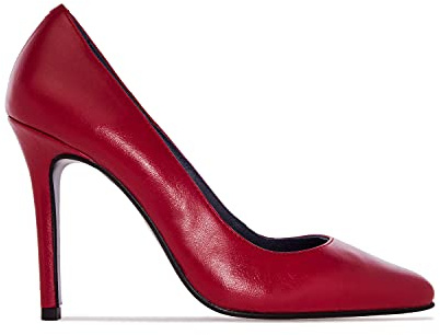 Andrés Machado - Escarpins pour Femme/Fille en Cuir et Daim por l´Hiver ou l´été - Diana - Stiletto/Talons Hauts – Petites et Grandes Pointures EU 32/35-42/45 - Rouge foncé, EU 45
