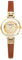 VICTORIA HYDE Damen Uhren Kleines Grünes Zifferblatt Analog Quarz Armbanduhr mit Lederarmband (Gold-braun)