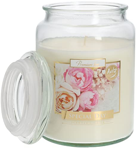 KOTARBAU® Doftljus i glas med lock - presentidé - dekorativa aromaterapiljus - brinntid upp till timmar (stor speciell dag)