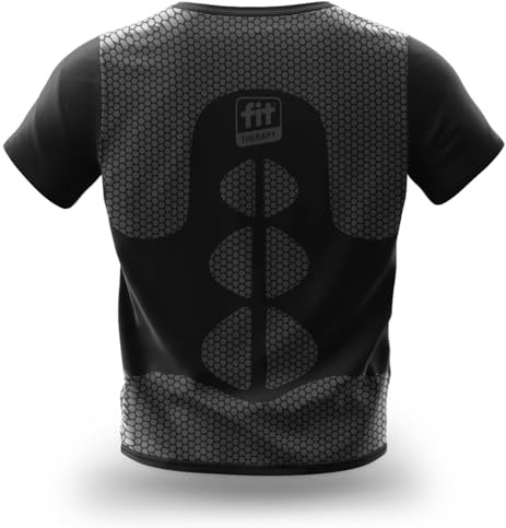 FIT THERAPY - Maglia Tecnica Unisex - Dispositivo Medico per Dolori Muscolari e Articolari Schiena, Cervicale, Spalle - Senza farmaci, Traspirante, Lavabile Fino a 300 Volte