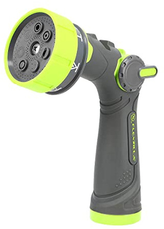 Flexzilla 7-Pattern Adjustable Flow Garden Hose Nozzle Sprayer with Easy to Use Thumb Control, Lightweight & Durable