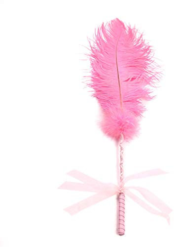 Canarea Federkitzler zum verwöhnen Sex Spielzeug Feder Flirten Kitzler für Männer Frauen -Perfekt für Rücken, Brust, Hintern, Fuß Körper Massage (Pink)