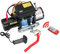 ISINEVER Elektrische Seilwinde 6123kg offroad Motorwinde 12V DC Elektrowinde Synthetikseil, kabellose/kabelgebundene Fernbedienung IP67 zum Abschleppen von Geländewagen Jeeps LKWs Booten