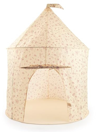 Bieco Tienda de campaña para niños Pop up Vintage Flowers | Tienda de Princesa para niños | Tienda de Juegos para niñas | Princess Tent | Piscina de Bolas | Tienda Infantil para niñas