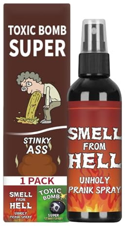 Extra Stark stank Spray | Extra Stark Säker Rolig Nyhetspresent Skämt - För Barn Och Vuxna Falsk Bajs Illaluktande Spray | För Barn Tonåringar Vänner Pojkar Flickor Familj