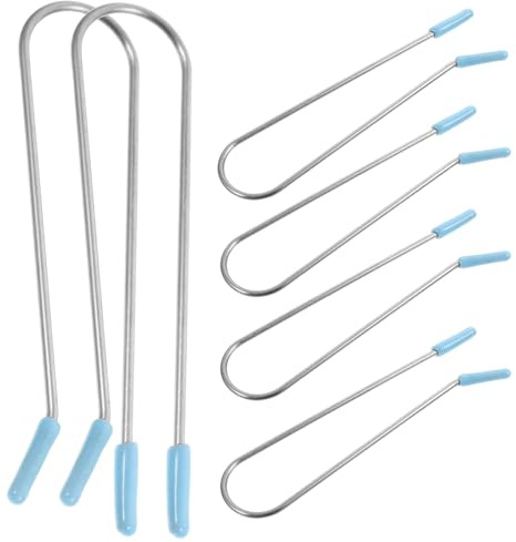 OSALADI 20 Pezzi Clip in Filo Metallico per Bigodini Caldi, Morsetti in Acciaio Inox per Arricciacapelli Elettrici, Supporti Fissi per Permanente Chioma, Accessori Styling per Uso
