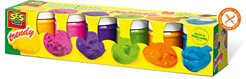 SES 327 Creative, Trendy 6 Farb. Plakatfarbe, BlauGrünPinkRotTürkisGelb