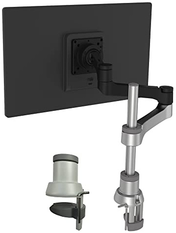 R-Go Tools RGOVLZE4SI soporte de mesa para pantalla plana 66 cm (26) Negro, Plata - Soporte para televisor (8 kg, 61 cm (24), 66 cm (26), 100 x 100 mm, Ajustes de altura, Negro, Plata)