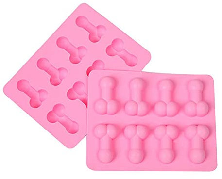 Moule en Silicone de Forme drôle Bac à glaçons Moules à Chocolat pour gâteaux et pâtisseries Fantaisie Moules de Cuisson d'outils Rose d'artisanat en Sucre Rose pour Anniversaire de fête