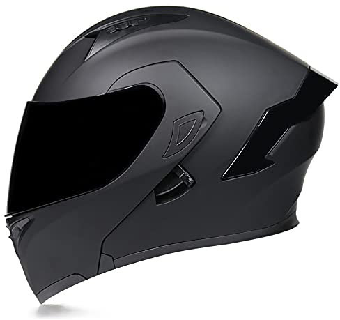 Casco Modular Integrado COKECO, Aprobado por ECE, Antivaho, Transpirable, Negro Mate para Hombres y Mujeres