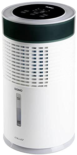 DOMO DO159A Luftkühler Desktop 3 in 1 Chillizz - Luftkühler, Ventilator und Luftbefeuchter - Luftfiltersystem - 1,8L Wassertank - Bedienfeld mit LED Beleuchtung - 3 Ventilationmodi - Weiß