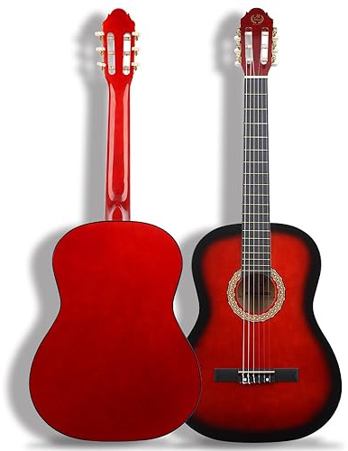 38 Konzertgitarre, Basswood Wrapped Abgerundete Gitarre, Klassische Gitarre, Klassische Akustikgitarre, Klassische Akustikgitarre, Erwachsene Spieler Grade Gitarre, Zupfinstrument, Musikinstrument
