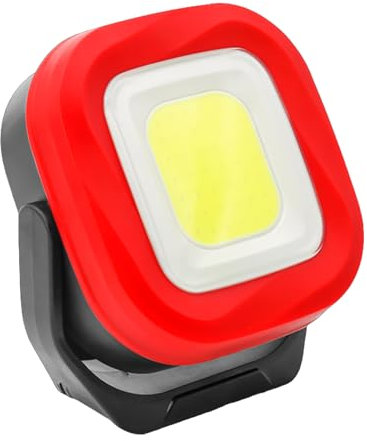 Foco LED de 1000 lúmenes, luz de trabajo LED con 4 modos de luz y rotación de 180°, foco de construcción LED versátil y portátil para uso en interiores y exteriores