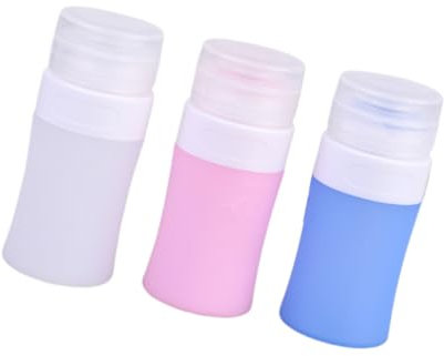 WRITWAA 3 Pezzi Bottiglia Cosmetica in Silicone Bottiglie Contenitori Di Viaggio Per Articoli Da Toeletta Contenitore Per Lozioni Bottiglia Ricaricabile Lozione Riempibile
