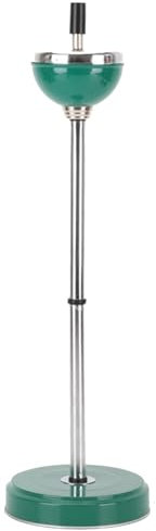 Posacenere da Terra con Pressa - Altezza Regolabile, Posacenere Antivento con Coperchio, 15x70 cm, Ideale per Interni ed Esterni, Patio, Bar, Arredamento per la Casa(Green)