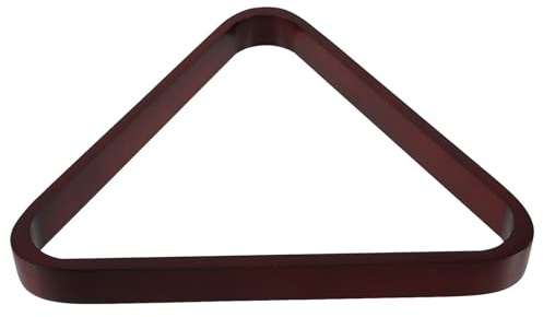 Veemoon Triangle de Billard Bois Massif Cadre Robuste pour Billes Anglaises et Américaines Accessoire Billard