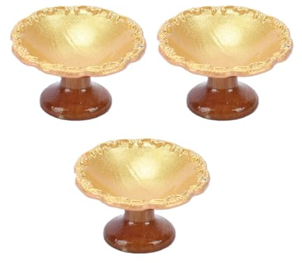 Dilwe Dollhouse Fruit Plate, Plastic 1 12 Scale Fruit Tray Set, 3 Piece Miniature Dishware with Lifelike Details, 3x3x1.5cm for Dollhouse Accessories Tiny Home Decor