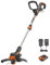 WORX WG163E.1 20V 30cm Cordless Line Trimmer with One Battery and Charger - Lightweight Grass Trimmer with Instant Conversion to Wheeled Edger, CommandFeed Technology, and PowerShare System