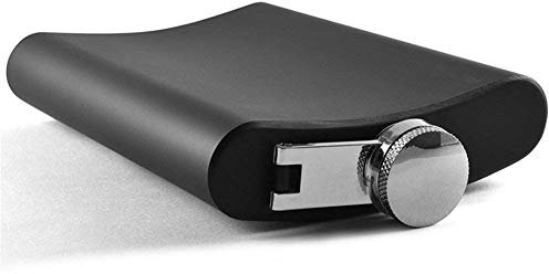 ToBeIT Fiaschetta in Acciaio Inossidabile 8oz Fiaschetta in Nero Opaco, Portatile Fiaschetta Tascabile per liquori (8oz)