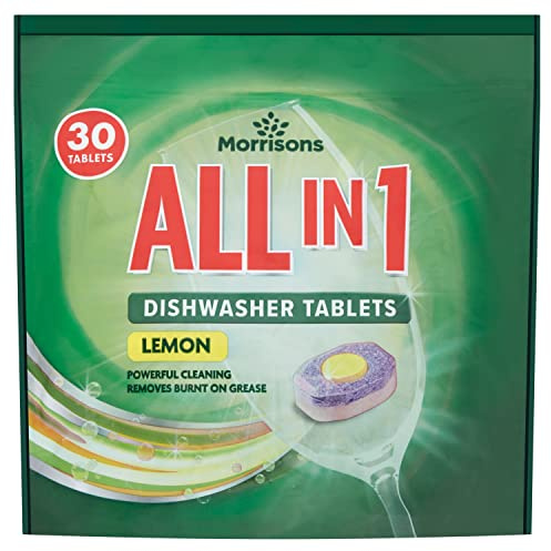 Morrisons All in 1 Lemon Dishwasher Tablets