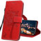 IMIRST Funda Libro con Tapa Magnética para Xiaomi Redmi 9A Smartphone - Carcasa KT1 Wish Tree Red