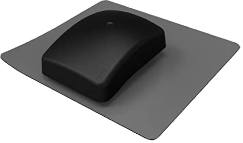 Universal Black Curv Cowl Roof Tile Vent with Flexible Flashing Skirt, Roof Vent Tile for Extractor Fan, Keep Attic Space Ventilation Airflow, Tile Ventilator for Roof Ventilation