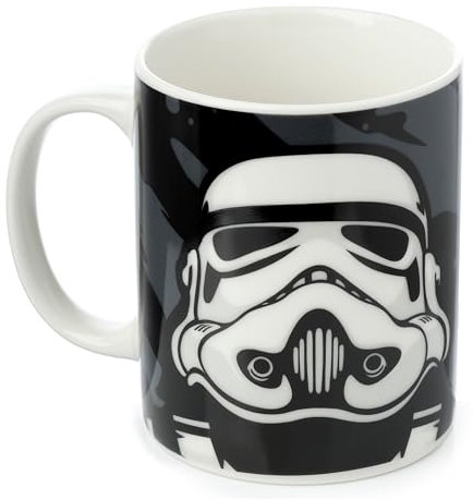 Puckator Tazza in Porcellana 300ml - L'Originale Stormtrooper - Nero, Tazze da Regalo e da Collezione