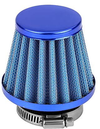 ETOPARS Blu Filtro Aria Moto Universale Kit Filtro Aspirazione Aria Moto 60mm Morsetto Fredda Induzione Filtro dell'Aria Cono Moto Scooter