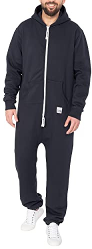 Basisstoff Sheeesh - Mono de algodón para hombre, azul oscuro, L
