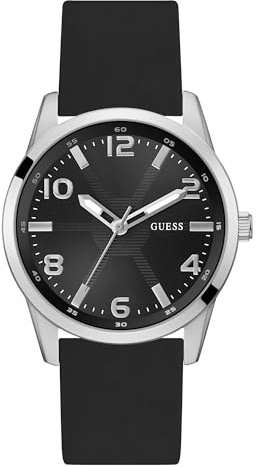 Montre Guess GS MONTE pour homme, noir, bracelet, Noir , Bande