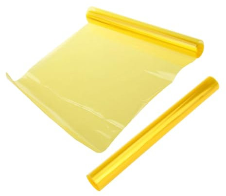 Mobestech Gelbe Scheinwerfer Tönungsfolie Selbstklebende Folie Für Scheinwerfer Nebelscheinwerfer Und Rücklichter Farbwechselnde Vinylfolie Für Autos