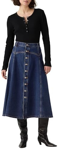 Levi's Yoked Western Skirt Slightly Circular, Slightly Circular, 31W