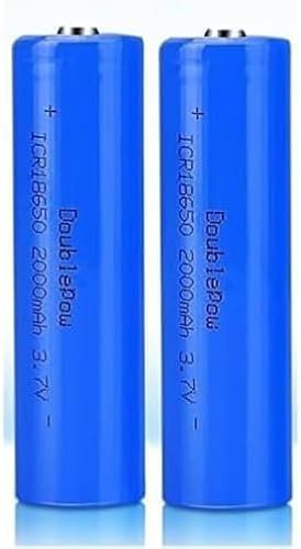 Piles Rechargeables 3.7V, Batterie NiMH 2000mAh, Batteries Haute capacité pour Lampe Frontale LED, télécommande, Voiture télécommandée