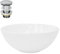 LuxeBath Waschbecken Keramik rund Ø 280 x 116 mm Weiß mit Ablaufgarnitur Silber, Aufsatzwaschbecken für Badezimmer/Gäste-WC, Modernes Aufsatzbecken, Waschtisch Waschschale Waschplatz Handwaschbecken